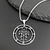 201 Stainless Steel Demonic Symbol Pentagram Pendant Necklaces FS-WG4F203-01-3
