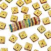 Brass Rhinestone Spacer Beads RSB073NFG-1
