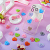 100Pcs Printed Opaque Resin Cabochons CRES-TA0001-71-7
