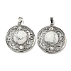 Natural Howlite Pendants G-Q158-03G-1