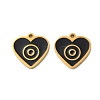 Ion Plating(IP) 304 Stainless Steel Enamel Charms STAS-M102-46G-1