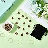 Hexagon with Letter Alloy Black Enamel Pendants Wine Glass Charms DIY-SC0030-20-3
