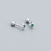 Star 925 Sterling Silver Pave Cubic Zirconia Cartilage Earrings FS-WG250FB-05-1