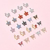 24Pcs 6 Styles Rack Plating Alloy Charms FIND-FS0003-09-7