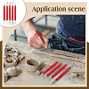 5Pcs 5 Styles 420 Stainless Steel Clay Sculpting Tool DIY-FG0008-16-5