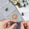 3Pcs 3 Colors Brass EDC European Beads KK-UN0001-86-4