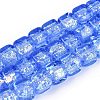 Handmade Foil Glass Beads Strands FOIL-Q002-04B-1