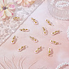 12Pcs Real 18K Gold Plated Brass Pendants KK-ME0003-21-5