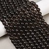 Natural Smoky Quartz Round Beads Strands G-E329-10mm-38D-1