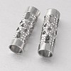 Tarnish Resistant Column 316 Surgical Stainless Steel Hollow Tube Beads STAS-M255-01-1