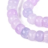 Ombre Effect Dyed Glass Beads Strands GLAA-Q106-05A-A11-3