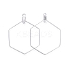 304 Stainless Steel Wire Pendants STAS-L238-075P-2