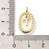 Brass Micro Pave Cubic Zirconia Pendants ZIRC-P123-01G-T01-3