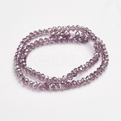 Electroplate Glass Beads Strands LS-EGLA-D020-3x2mm-81-1