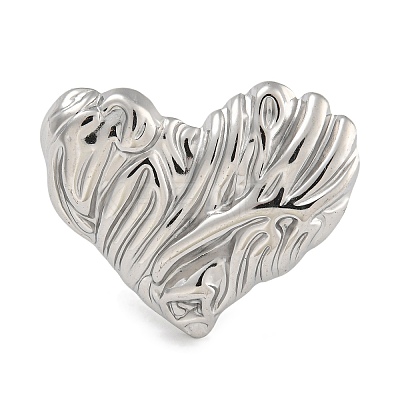 304 Stainless Steel Ring for Women RJEW-U014-07P-1