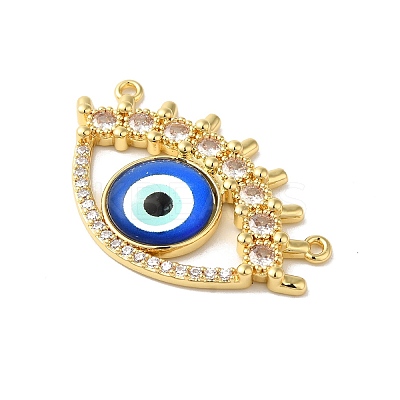 Rack Plating Brass Pave Clear Cubic Zirconia & Glass Pendants KK-G504-23G-02-1