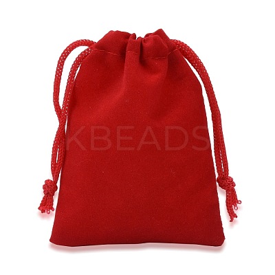 Velvet Cloth Drawstring Bags X-TP-C001-70X90mm-M-1