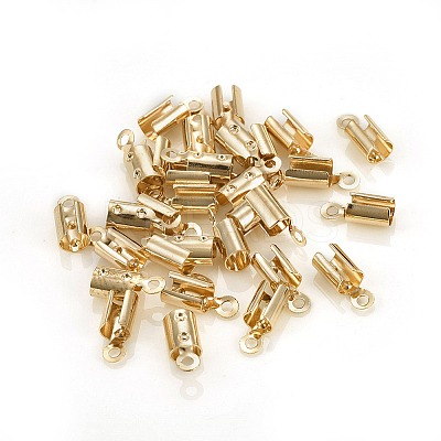 Brass Folding Crimp Ends LS-KK-F777-01LG-1