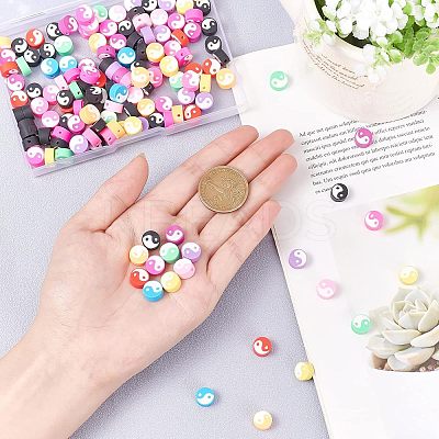 Handmade Polymer Clay Beads Strand CLAY-NB0001-34-1
