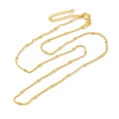 Brass Satellite Chain Necklaces NJEW-B119-03G-1