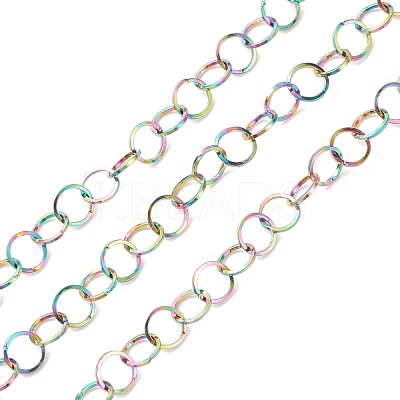 Ion Plating(IP) Rainbow Color 304 Stainless Steel Rolo Chains CHS-B001-03M-1