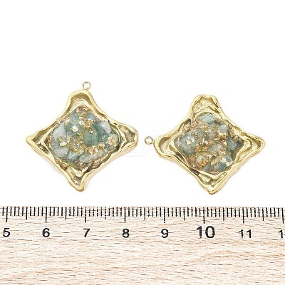 Natural Green Aventurine Pendants STAS-V003-04G-03-1