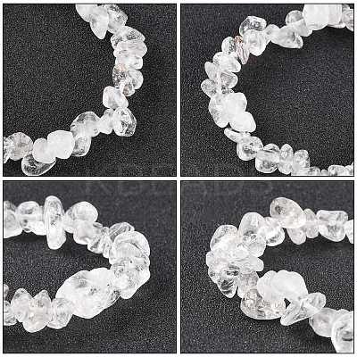 Crystal Chips Stretch Bracelets BJEW-JB01308-07-1