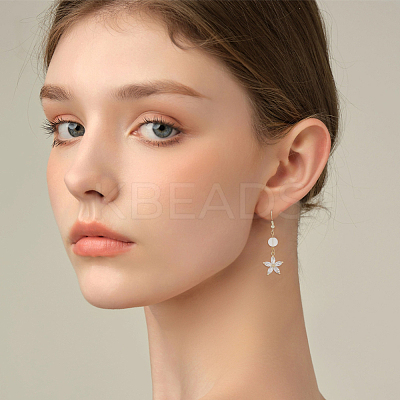 6Pcs Brass Micro Pave Clear Cubic Zirconia Pendants ZIRC-HS0001-08-1
