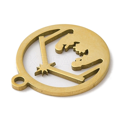 Christmas 201 Stainless Steel Pendants STAS-D053-04G-1