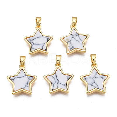 Real 18K Gold Plated Brass Pendants KK-N233-173A-01A-1