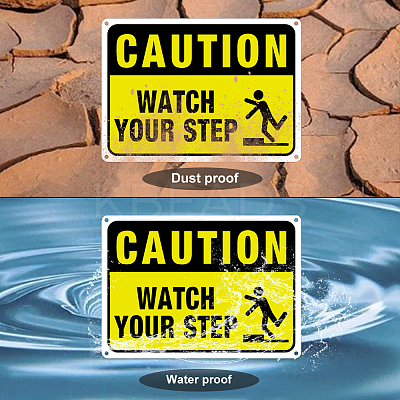 UV Protected & Waterproof Aluminum Warning Signs AJEW-GL0001-01B-07-1