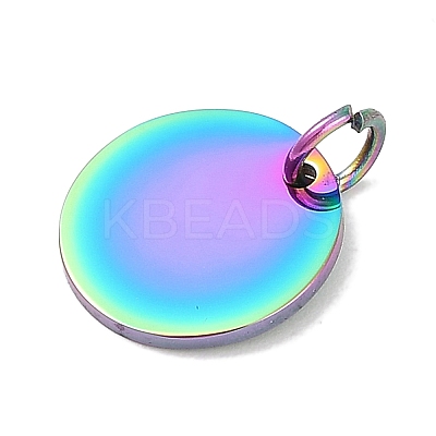 Ion Plating(IP) 304 Stainless Steel Pendants STAS-I311-32D-RC-1