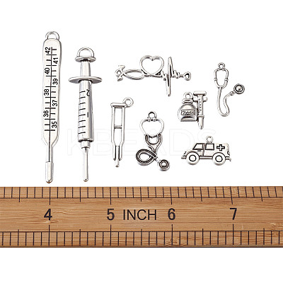 Tibetan Style Zinc Alloy Pendants TIBEP-TA0002-36AS-RS-1