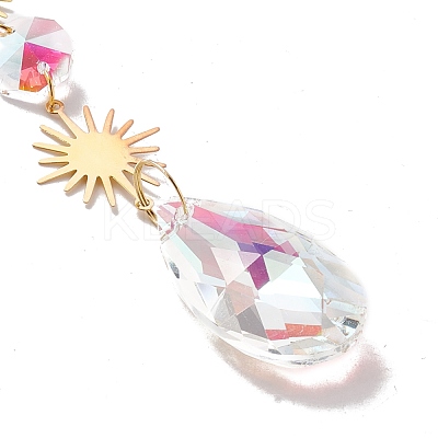 Hanging Suncatcher HJEW-D002-11G-1