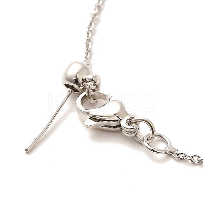 Brass Cable Chains Bracelets for Women BJEW-G735-09P-1