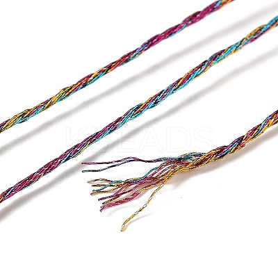 10 Skeins 12-Ply Metallic Polyester Embroidery Floss OCOR-Q057-A05-1
