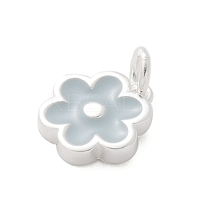 925 Sterling Silver Enamel Flower Charms LS-STER-D300-04S-01-1