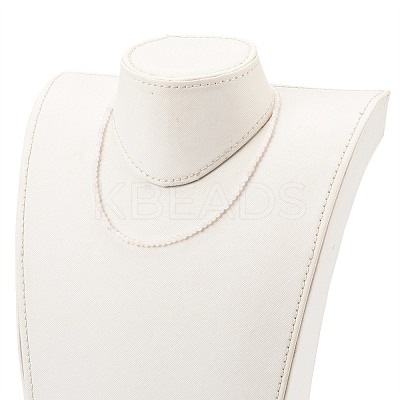 Natural Rose Quartz Beaded Necklaces NJEW-JN03315-02-1