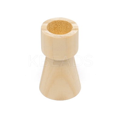 Wooden Candle Holder AJEW-WH0251-54C-02-1