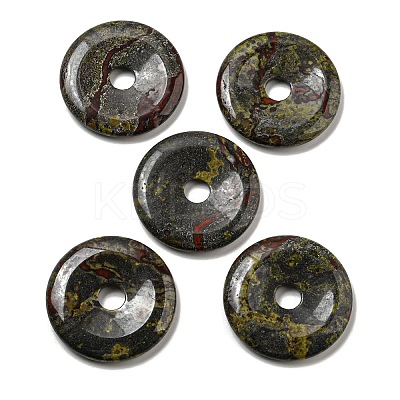 Natural Dragon Blood Pendants G-P532-01A-17-1