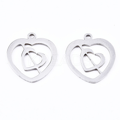 Non-Tarnish 201 Stainless Steel Pendants LS-STAS-T044-202P-1