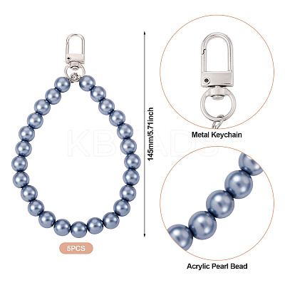 Plastic Beads Pendant Decorations HJEW-TAC0064-04-1