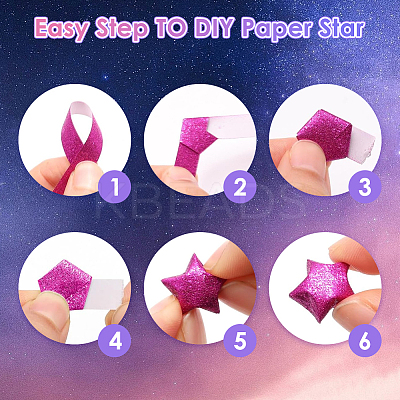 Lucky Star Origami Paper DIY-SC0027-24F-1