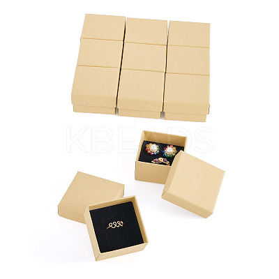 12Pcs Square Cardboard Earring Jewelry Gift Boxes AJEW-TA0001-78-1