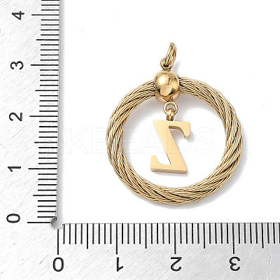 304 Stainless Steel Pendants STAS-D154-01Z-G-1