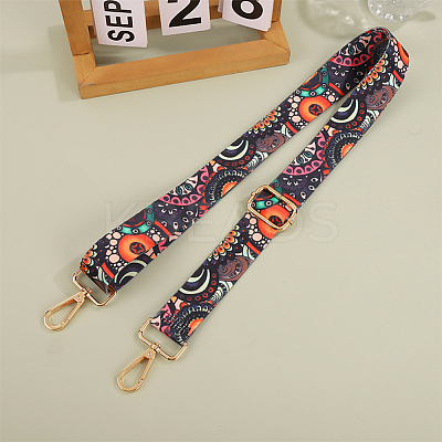 Flower Pattern Nylon Canvas Handbag Webbing Bag Straps PW-WG5C768-05-1