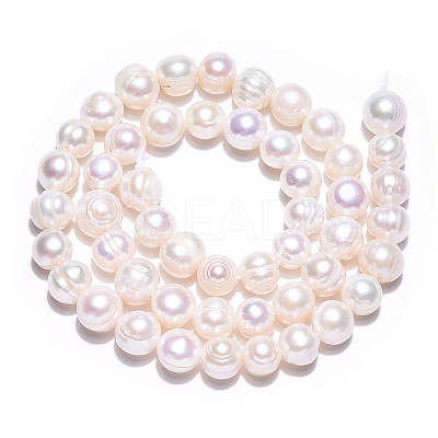 Natural Cultured Freshwater Pearl Beads Strands PEAR-S020-F11-1