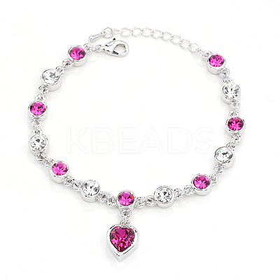 Alloy Rhinestone Charm Bracelets FS-WG1766B-07-1