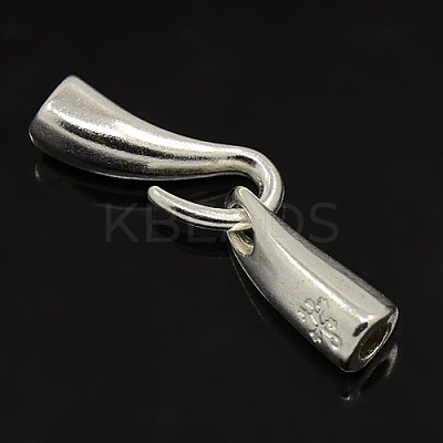 Alloy Hook and Eye Clasps X-KK-H088-S-1