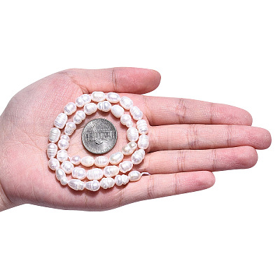 Natural Cultured Freshwater Pearl Beads Strands X-PEAR-N012-06R-1